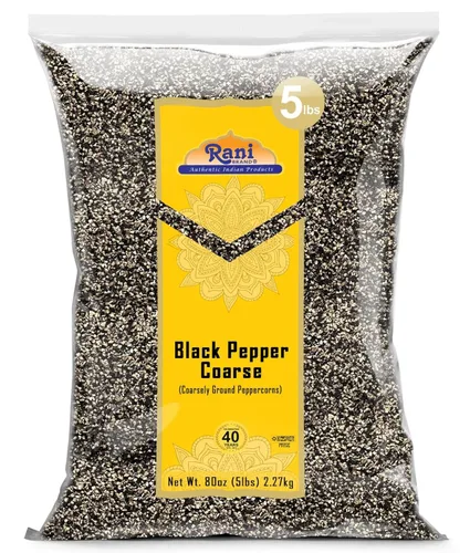 Miniatura 12 de Rani - Pimienta negra molida gruesa de 28 mallas (molienda de mesa) 28 onzas (1.75 libras) 28.22 oz ~ Todo natural Vegano Apto para gluten Sin