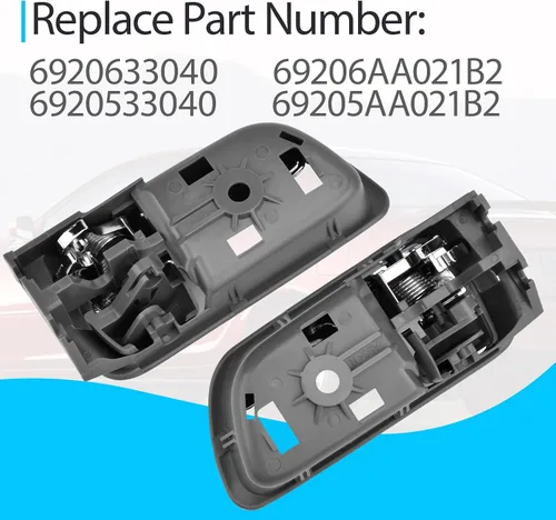 Miniatura 3 de Manijas de puerta interiores compatibles con Toyota Camry 2002-2006 Reemplazan 6920633040 69206AA021B2, delantera y trasera interior izquierdo