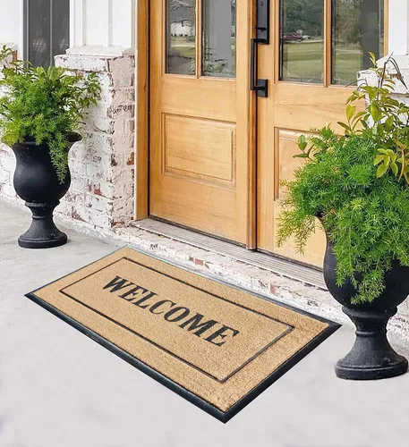 Miniatura 99 de A1HC Tapete para Puerta de Fibra de Coco Natural y Caucho, 30"x48" – Grueso, Duradero, Resistente, Anti-Desprendimiento, Resistente a