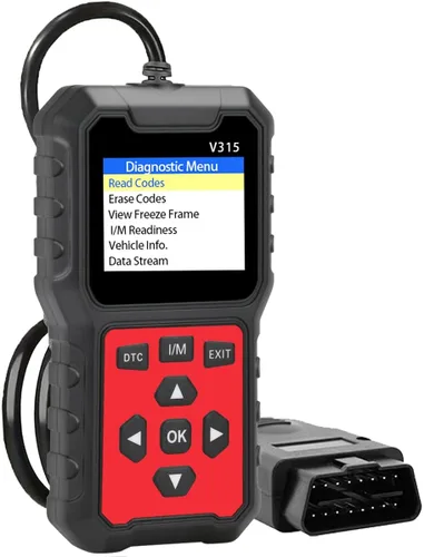 V315 OBD2 Herramienta de diagnóstico, lector de código, herramienta de diagnóstico de luz de motor, probador de voltaje de batería, para coches y