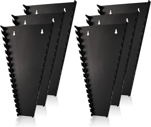 Miniatura 11 de ALOANES Organizador de llaves de plástico ABS de 32 ranuras, organizador de llaves colgantes estándar para caja de herramientas y pared, compatible
