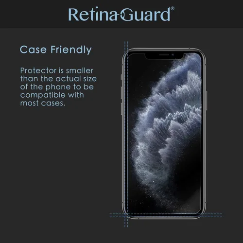 Miniatura 6 de Protector de pantalla de vidrio templado antiluz azul con iones plateados para iPhone 14 Pro Max, probado por SGS e Intertek, bloquea la luz azul