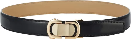 Miniatura 7 de Tonywell Cinturón de diseñador de cuero para hombre con hebilla de clic, ajuste exacto
