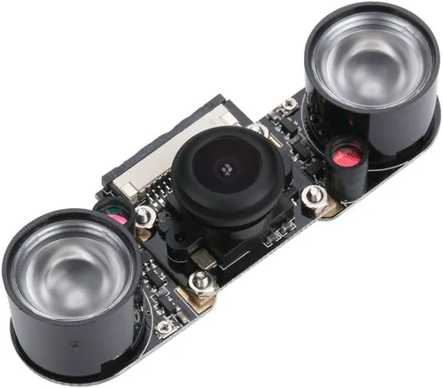 Miniatura 3 de Raspberry Pi 4 Cámara ojo de pez gran angular 5MP 1080p visión nocturna módulo de cámara para Raspberry Pi 4 Modelo B Raspberry Pi 3 Modelo B/B+