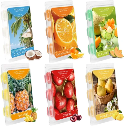 Miniatura 11 de STRN Wax Melts - Cubos de cera de soja, paquete de 4 calentadores de cera perfumada, cubos de cera perfumada para calentadores, cubos de cera