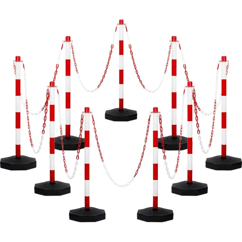 Amylove Paquete de 9 conos de delineador de tráfico con base, conos de tráfico, conos de seguridad, conos de precaución, barreras de seguridad de