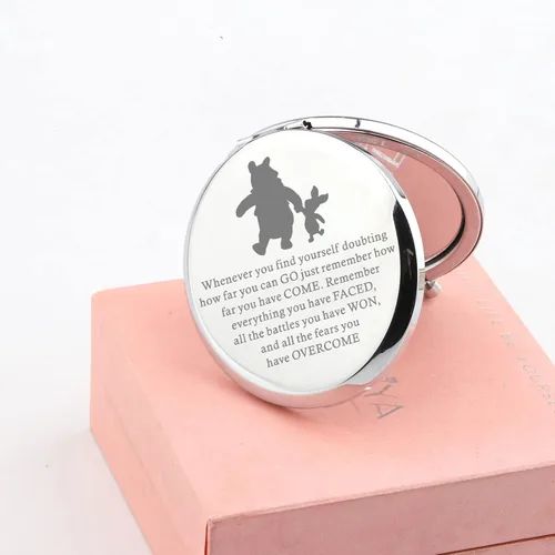 Miniatura 6 de Lywjyb Birdgot Regalo inspirado en la película, regalo inspirador para amigos, amistad, espejo de maquillaje, regalos para mejores amigas