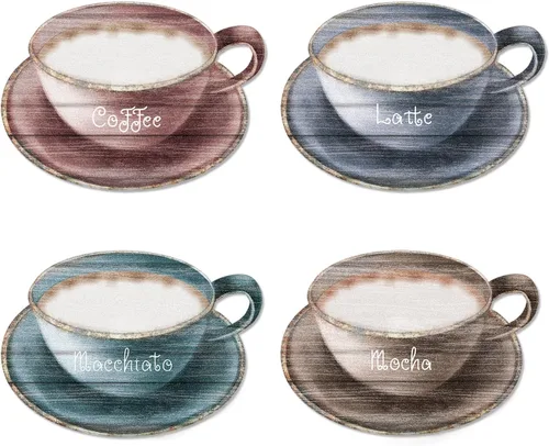 Miniatura 10 de 4 letreros de metal para taza de café para pared, cocina, decoración de pared, decoración de pared, cafetería, cafetería, tienda, hogar, cocina