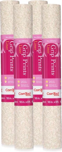 Miniatura 8 de Con-Tact Brand Grip Prints - Forro para estantes, revestimientos duraderos y no adhesivos, cajón antideslizante y revestimiento de gabinete, 18