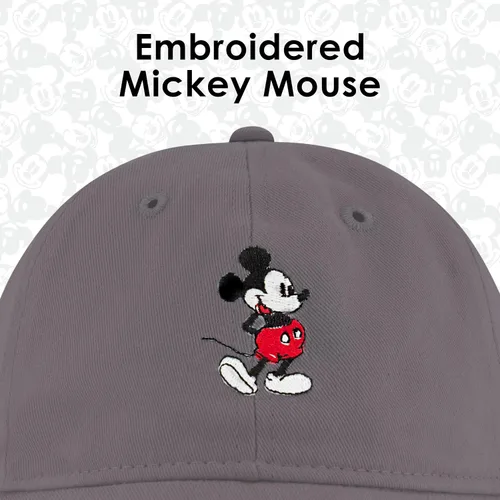 Miniatura 3 de Concept One Disney Mickey Mouse - Gorro de algodón bordado, ajustable, con ala curvada