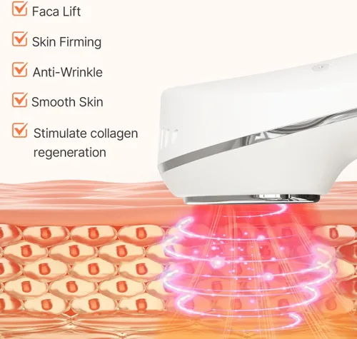 Miniatura 8 de TOUCHBeauty Masajeador facial caliente y frío, dispositivo de vibración de 107.6 °F/42.8 °F para una cara más suave y apretada, herramienta