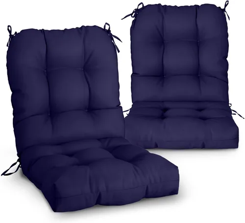 Miniatura 10 de EAGLE PEAK Cojín Acolchado para Silla de Exterior/Interior para Asiento/Respaldo, Juego de 1, 42'' x 21'', Azul Claro