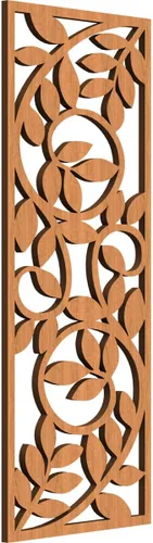 Miniatura 141 de 9 3/8"W x 24 3/8"H x 1/4"T Utica Decorativo Fretwork Madera Paneles de Pared, Abedul