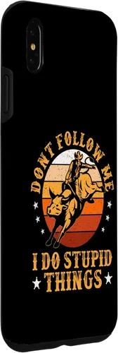 Miniatura 3 de Carcasa vintage para iPhone XS Max Don't Follow Me I Do Stupid Things