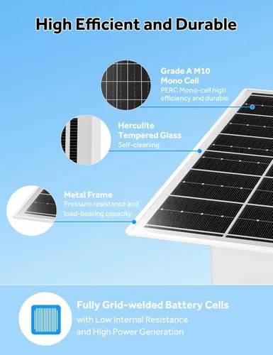 Miniatura 4 de Kit de panel solar de 15 W 5 V con batería LiFePO4 de 20000 mAh, controlador MPPT - Cámaras de energía para exteriores, cámaras de seguridad