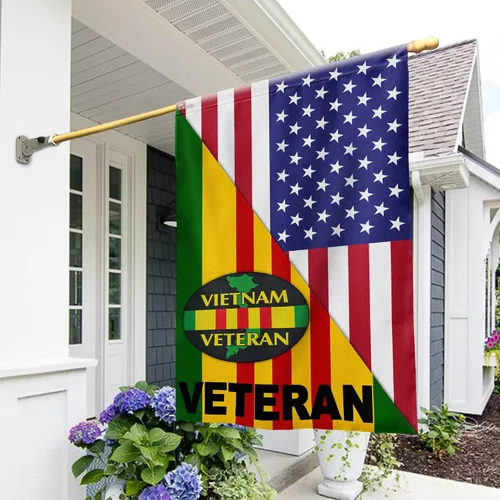 Miniatura 14 de FLAGWIX Bandera de veterano del ejército, banderas de veteranos para exteriores de 3 x 5 pies, regalos de veteranos para hombres y mujeres