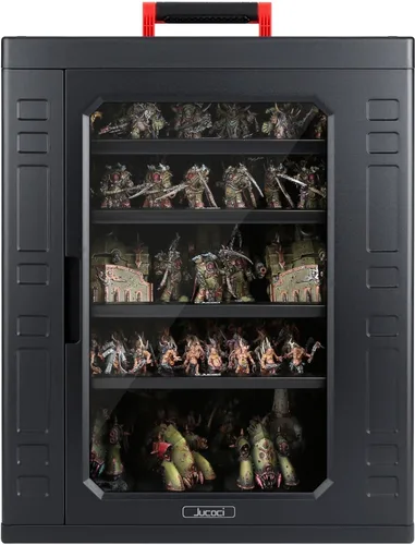 Jucoci Miniaturas Caja de almacenamiento Miniaturas Estuche de transporte (tamaño grande)