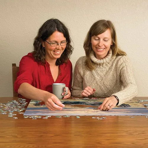 Miniatura 3 de Cobble Hill - Rompecabezas de 1000 piezas, Dusty Plains, póster de muestra incluido
