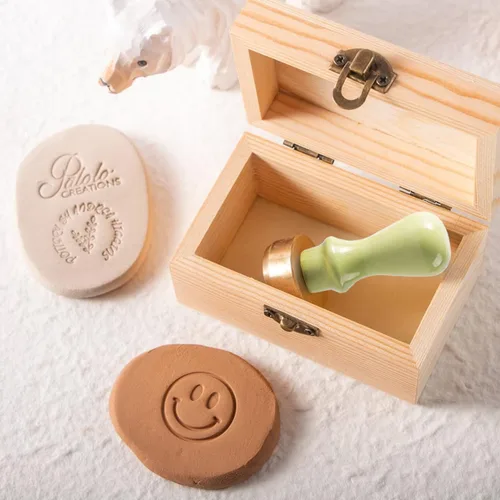 Miniatura 6 de Sello de cerámica personalizado, sello personalizado para arcilla, sello de firmas hecho a mano para cerámica, sello personalizado para cerámica
