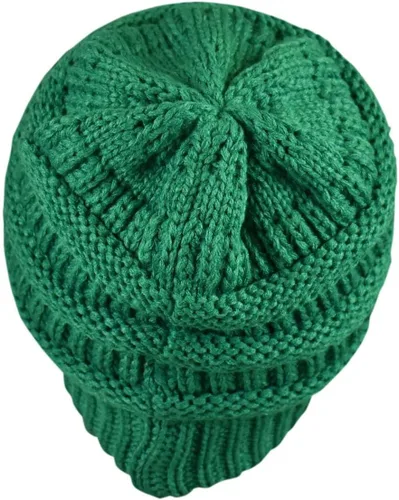 Miniatura 192 de C.C Trendy Warm Chunky Soft Stretch Cable Knit Beanie