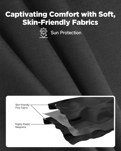 Miniatura 3 de Trajes de neopreno para hombres y mujeres, pecho trasero con cremallera frontal, 0.157 pulgadas (3/0.079 in), trajes húmedos de cuerpo completo