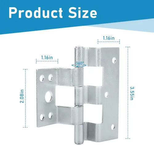 Miniatura 2 de PalpitateC Paquete de 3 bisagras para puerta de casa móvil compatibles con puertas exteriores Elixir Mobile Homes