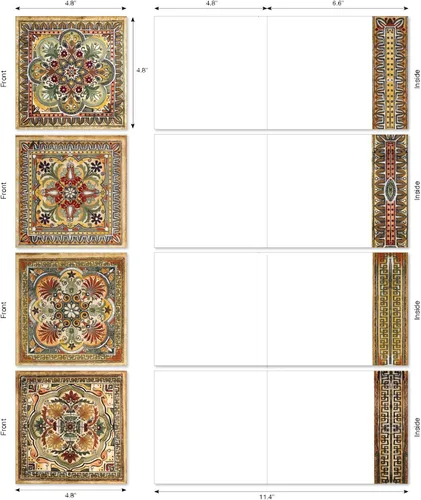Miniatura 7 de The Best Card Company - 12 tarjetas de notas en blanco surtidas (4 x 5.12 pulgadas) - Tarjetas de notas en caja para todas las ocasiones a granel