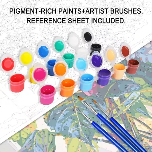 Miniatura 6 de Tucocoo Graffiti Astronauta - Pintura por números para adultos, espacio exterior, astronauta, pintura al óleo digital, pintura acrílica, kits