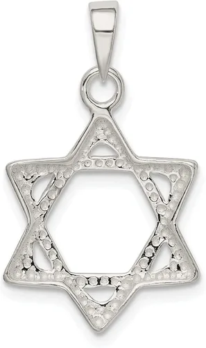 Miniatura 3 de FindingKing Colgante de plata esterlina con dije de estrella de David, Plata esterlina
