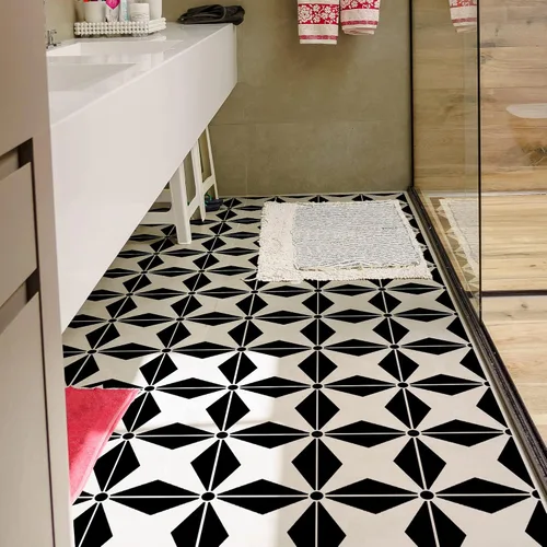 Miniatura 5 de 4 plantillas reutilizables de 12 x 12 pulgadas para pintar, plantillas de azulejos para pintar en madera, pared, piso, plantilla de hormigón