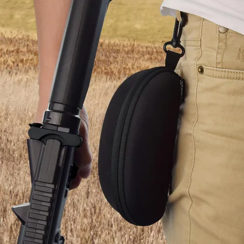 Miniatura 8 de Xaegistac Gafas de disparo con estuche Gafas de seguridad antivaho para cazadores para adultos Amarillo