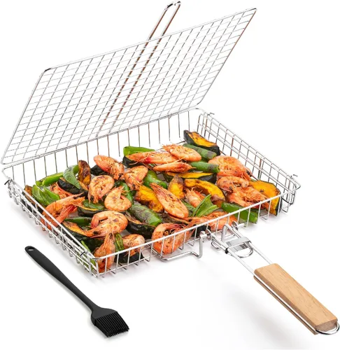 Miniatura 11 de UNCO Cesta de acero inoxidable para pescado y verduras Plateado