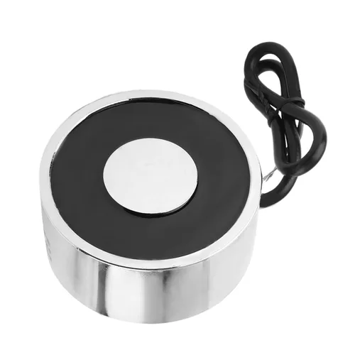 Miniatura 18 de Heyiarbeit 12V DC 50N Imán de elevación eléctrica electroimán solenoide Ascensor Holding 25mmx20mm