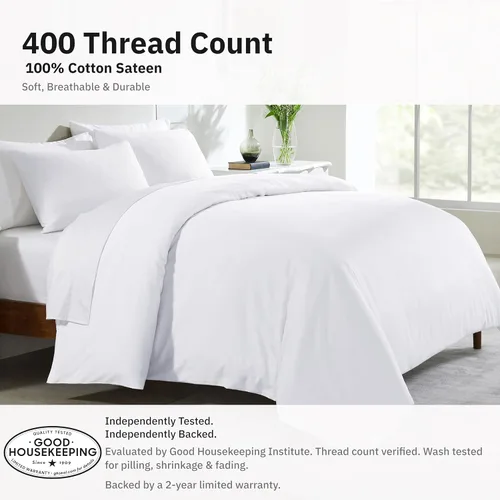Miniatura 3 de California Design Den Juego de funda de edredón de 2 piezas, tamaño individual XL/individual, ganador de Good Housekeeping Best Bedding Awards 2025