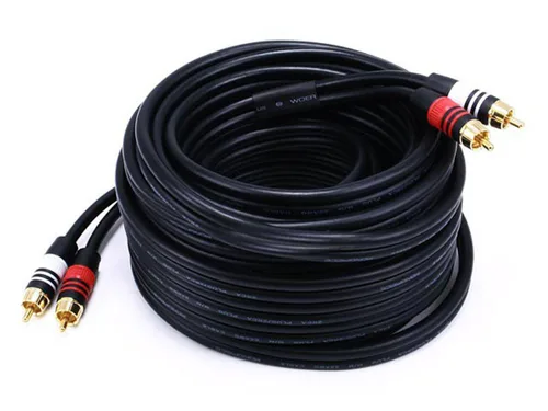 Miniatura 5 de Monoprice 1.5 pies Premium 2 conectores RCA Plug/2 conectores RCA Plug M/M de 22 AWG, color negro