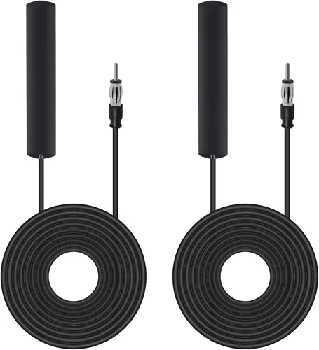 Miniatura 6 de Antena de radio universal para coche, estéreo AM FM, antena de parche de montaje adhesivo para parabrisas oculto para vehículo, camión, SUV, estéreo