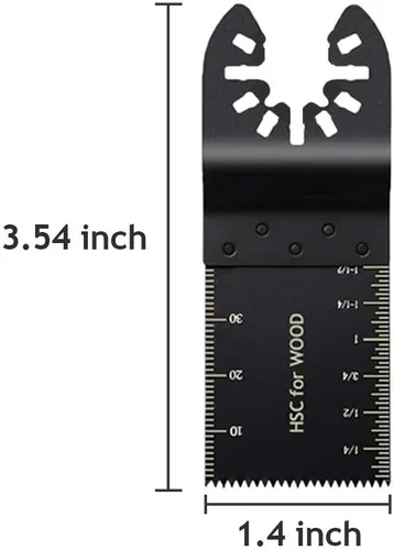 Miniatura 5 de 40 hojas de sierra oscilantes universales de madera multiherramienta de liberación rápida para cable Porter Black & Decker Rockwell Ridgid Ryobi