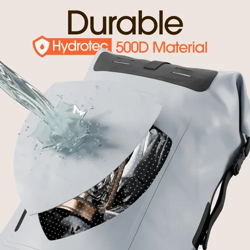 Miniatura 4 de Mochila impermeable Earth Pak - Mochila de senderismo resistente - Bolsa con cierre enrollable - Bolsa seca acolchada con carcasa impermeable