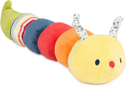 GUND Baby Tinkle Crinkle Collection Essential Caterpillar - Peluche sensorial, 14 pulgadas Oruga multicolor