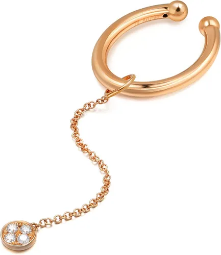Miniatura 6 de Chow Sang Sang Lets Play - Aretes de aro individual de oro de 18 quilates para mujer 89764E se venden solos no pares