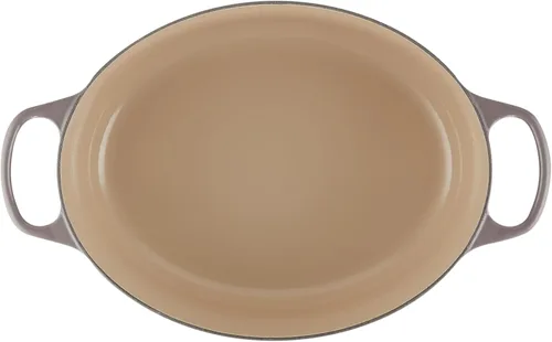 Miniatura 3 de Le Creuset Horno holandés ovalado de hierro fundido esmaltado, 9.5 cuartos de galón, Ostión Ostra