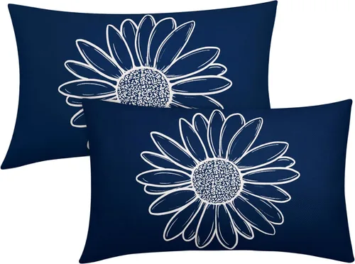 Miniatura 60 de Juego de 2 fundas de almohada de plantas verdes de 18 x 18 pulgadas, diseño de hojas de helecho botánico verde salvia, primavera, verano, vintage