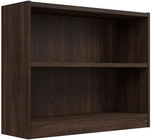 Miniatura 19 de Pemberly Row Librería pequeña de 2 estantes en olmo natural, madera de ingeniería Blanco puro