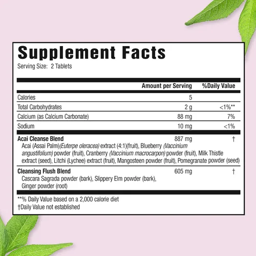 Miniatura 2 de Nutrición Aplicada ACAI Berry Cleanse TABS Tamaño: 56