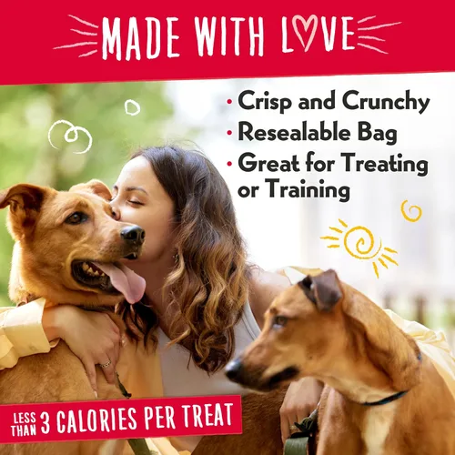 Miniatura 3 de Charlee Bear Crunch - Golosinas para perros sin granos, pavo, batata y manzana, bolsa resellable de 8 onzas, golosinas de entrenamiento bajas