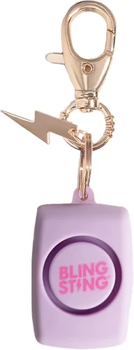 Miniatura 6 de BLINGSTING Mini alarma de seguridad personal para mujer, alarma de autodefensa de 125 decibelios con luz LED y clip para llavero Ombre