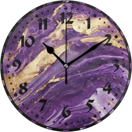 Miniatura 8 de Reloj de pared con patrón de flores mexicanas, silencioso sin tictac de 10 pulgadas, funciona con pilas, reloj fácil de leer para decoración