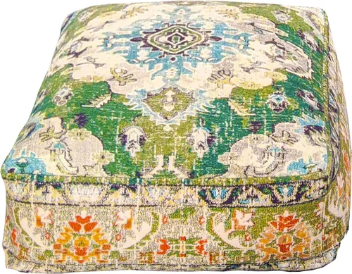 Miniatura 15 de Mandala Life ART Funda de Cojín de Suelo Bohemia - Mezcla de Lana Pura y Algodón - 24x24x8 pulgadas - Relleno No Incluido - Bordado a Mano Artesanal