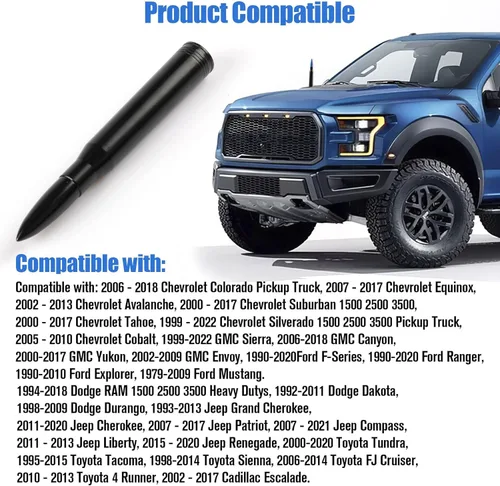 Miniatura 5 de BJSIA Antena universal de repuesto para automóvil compatible con Ford, Dodge, Chevrolet, GMC, Jeep, Toyota Truc kAntena de repuesto – Hecho de Azul