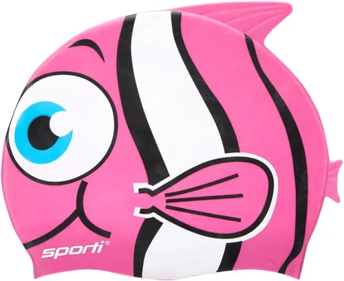 Miniatura 7 de Sporti Gorro de natación de silicona para niños, gorro de natación unisex para jóvenes, gorras de baño de protección para tus hijos, de 2 a 10 años